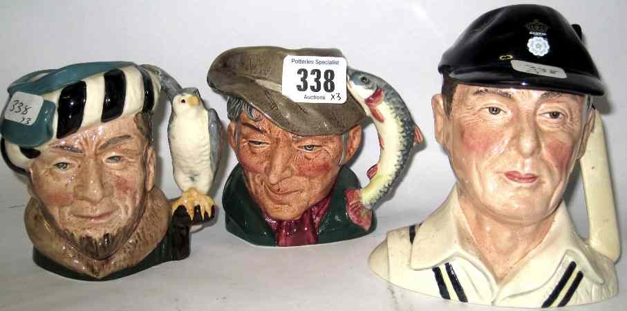 Appraisal: Royal Doulton Small Character Jugs Poacher D The Falconer D