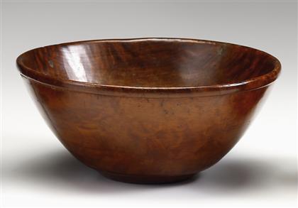 Appraisal: Turned burl bowl th th century H in D in