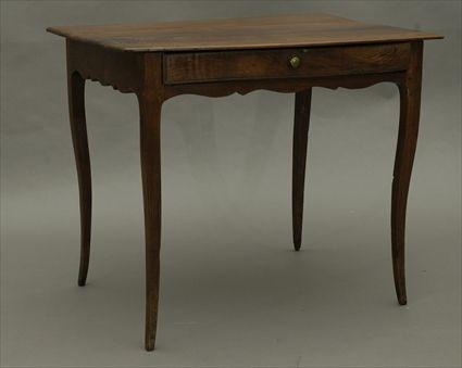 Appraisal: Louis XV Cherry Single-Drawer Side Table x x in