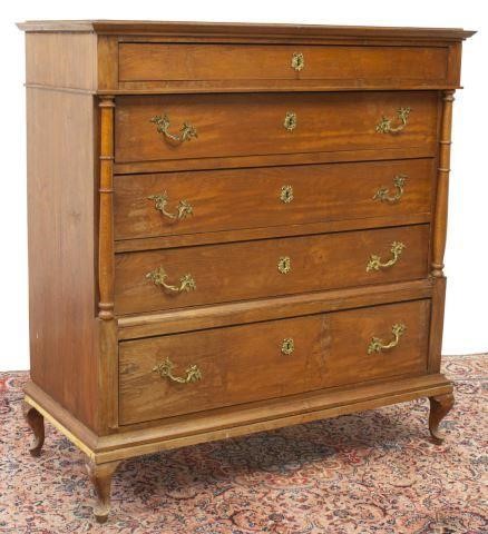 Appraisal: Danish chest of drawers th c molded cornice over case