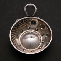 Appraisal: Sterling Silver Wine Taster C th Century Proceeds for the