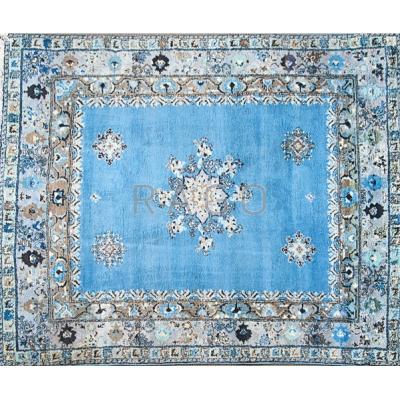 Appraisal: MOROCCAN Three room-size wool area rugs s All tagged Blue