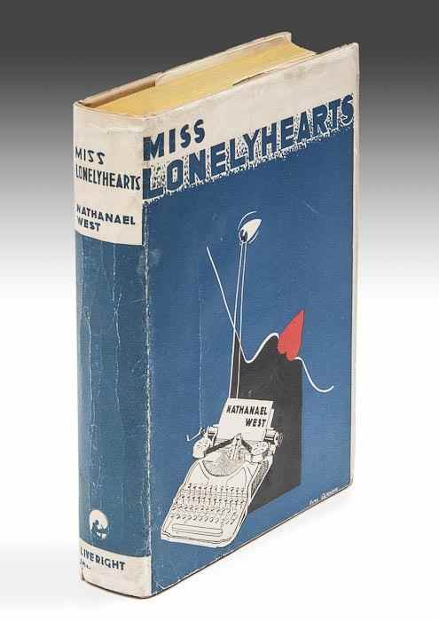 Appraisal: West Nathanael Miss Lonelyhearts first edition first issue with Boni