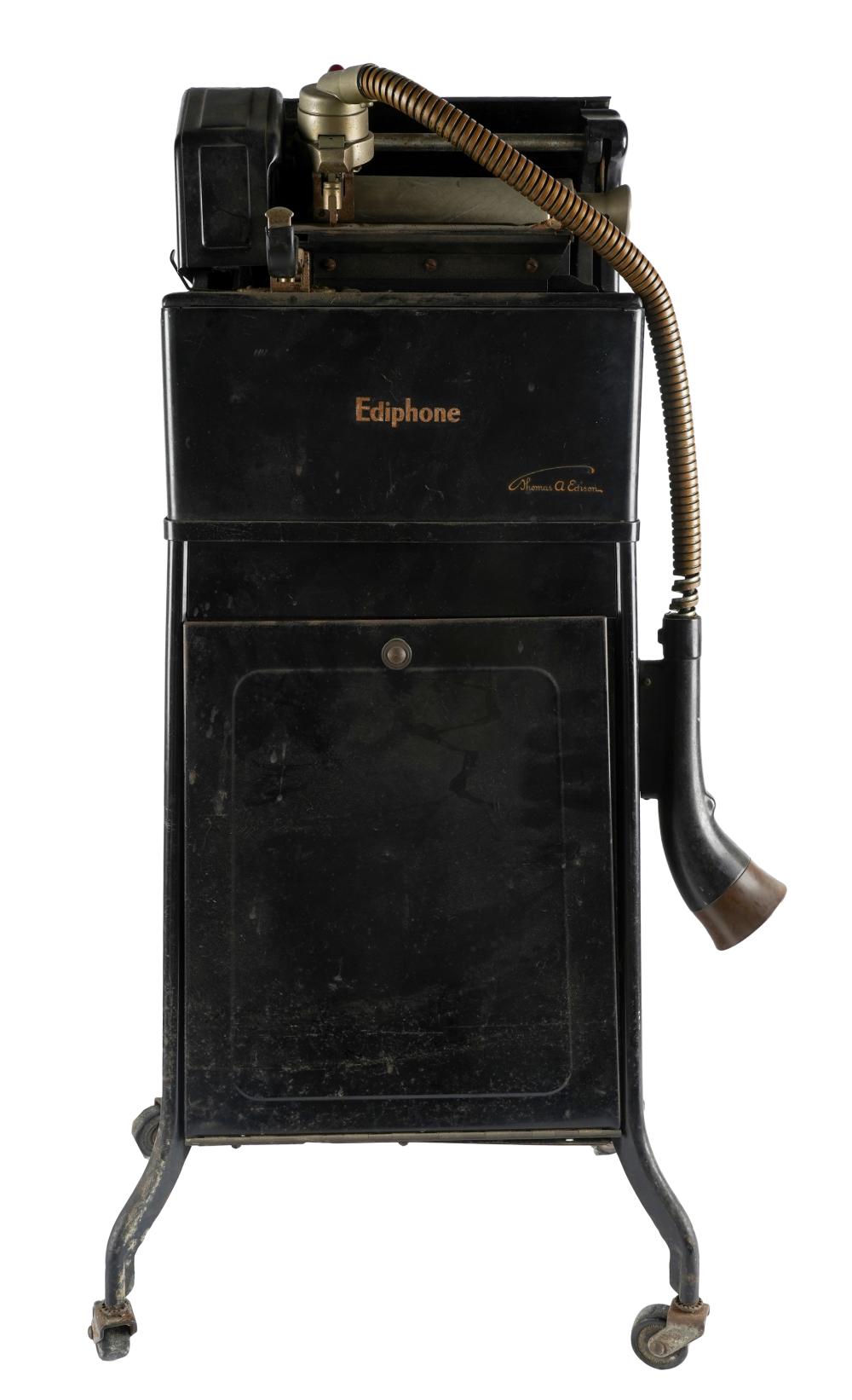 Appraisal: EDISON EDIPHONE DICTATION MACHINEnumber serial number D Provenance The E