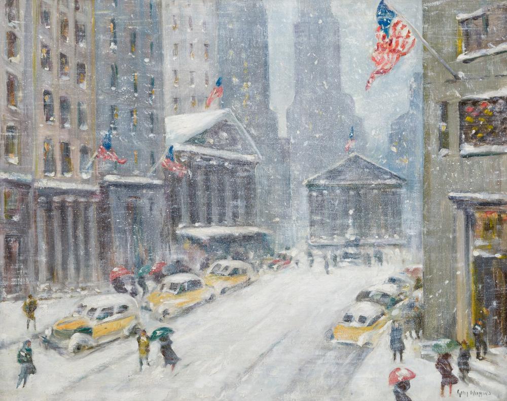 Appraisal: GUY CARLETON WIGGINS American - A View of Broad Street