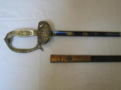 Appraisal: A CONTINENTAL DRESS SMALL SWORD with shell shaped gilt brass