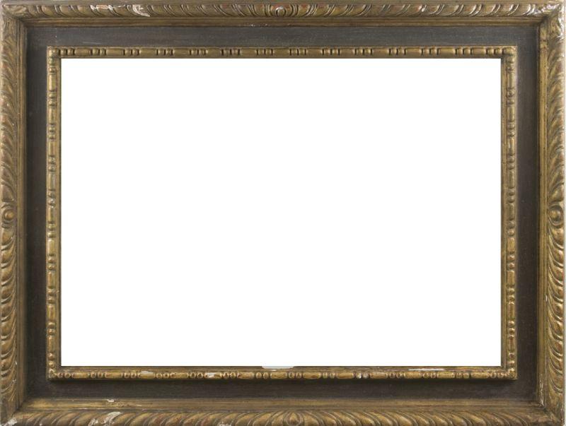 Appraisal: Continental Gilt Gesso Frame early th century hand relief carved