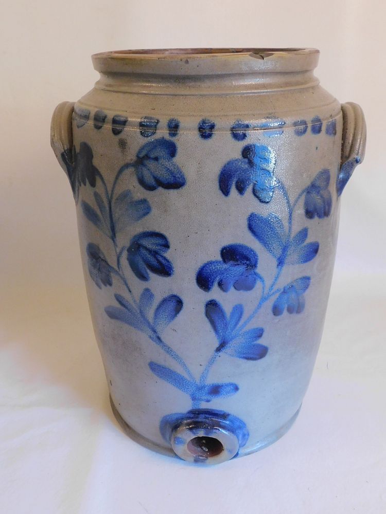 Appraisal: PENN STONEWARE WATER COOLER JUG Antique stoneware water cooler jug