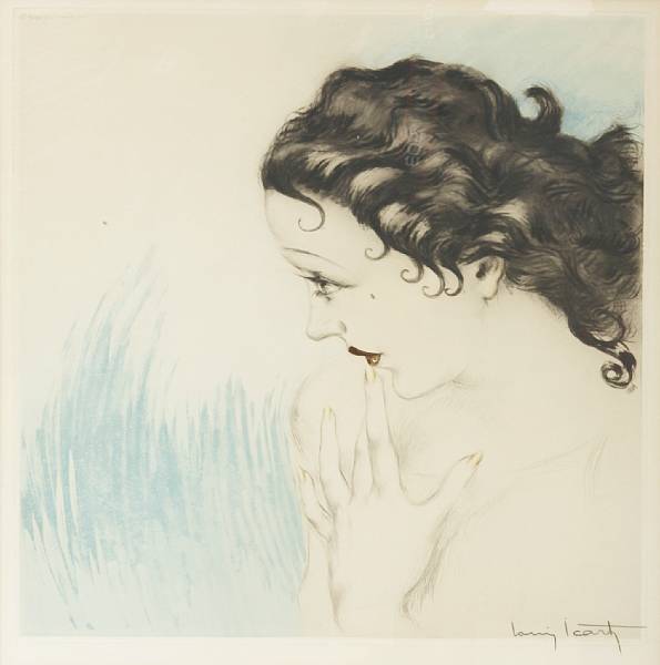 Appraisal: Louis Icart French - Winsome H C amp I Etching