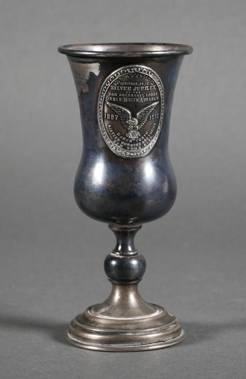 Appraisal: Silver cup with s Russian silver mark also bearing sterling