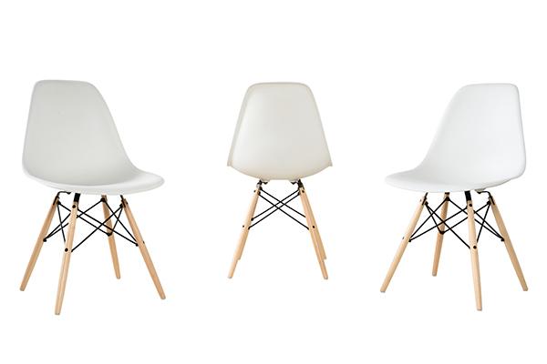 Appraisal: EIGHT DSR CHAIRS BY CHARLES AND RAY EAMES FOR VITRA