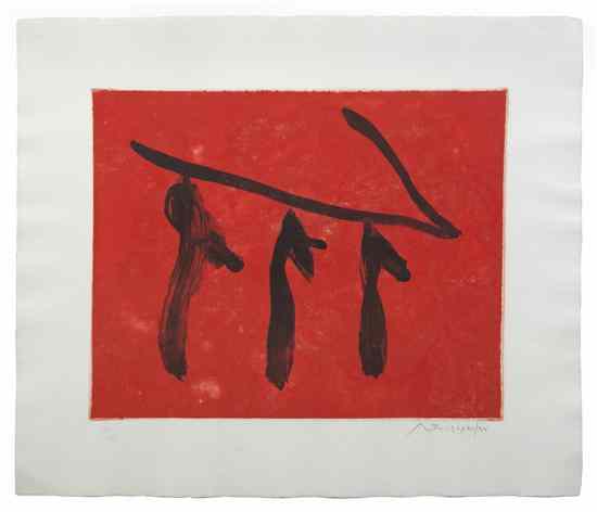 Appraisal: Robert Motherwell American - Rite of Passage B lithograph edition