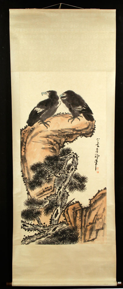 Appraisal: - Chinese Scroll Painting After Li Kuchan W C Chinese