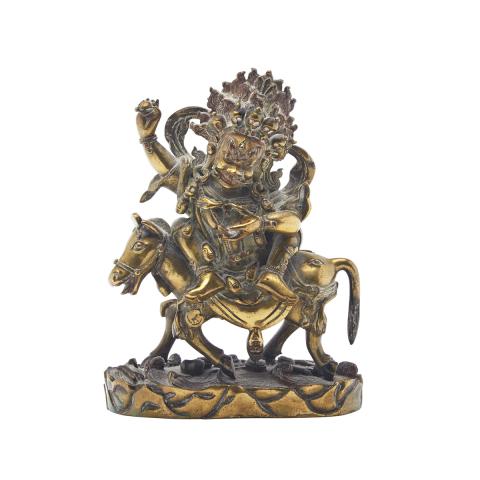 Appraisal: Gilt Bronze Figure of Palden Lhamo Tibet th th Century