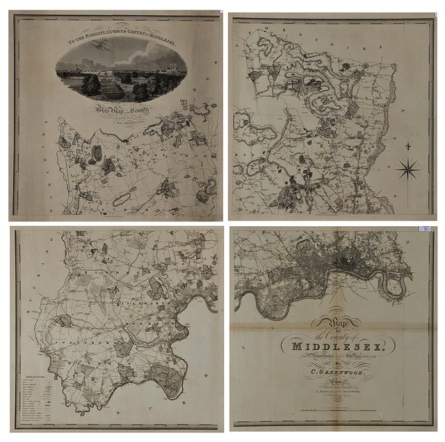 Appraisal: C GREENWOOD'Map of the County of Middlesex from an actual