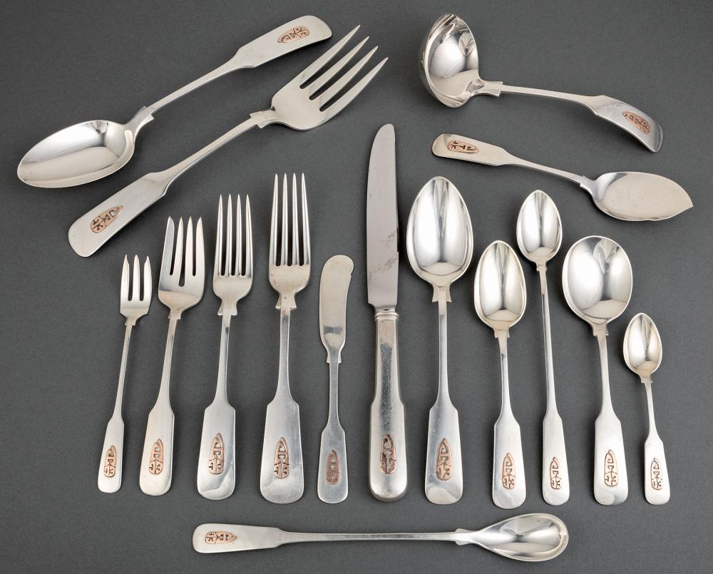 Appraisal: Gorham Sterling Silver Flatware Service Old English Tipt pattern with