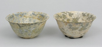 Appraisal: A Pair of Delicate Jade Bowls A delicate pair of