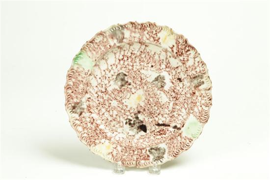 Appraisal: WHIELDON PLATE England th century creamware Scalloped rim and tortoise-shell