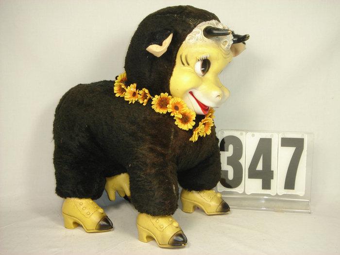 Appraisal: 's vintage rubber face Elsie the cow plush inches tall