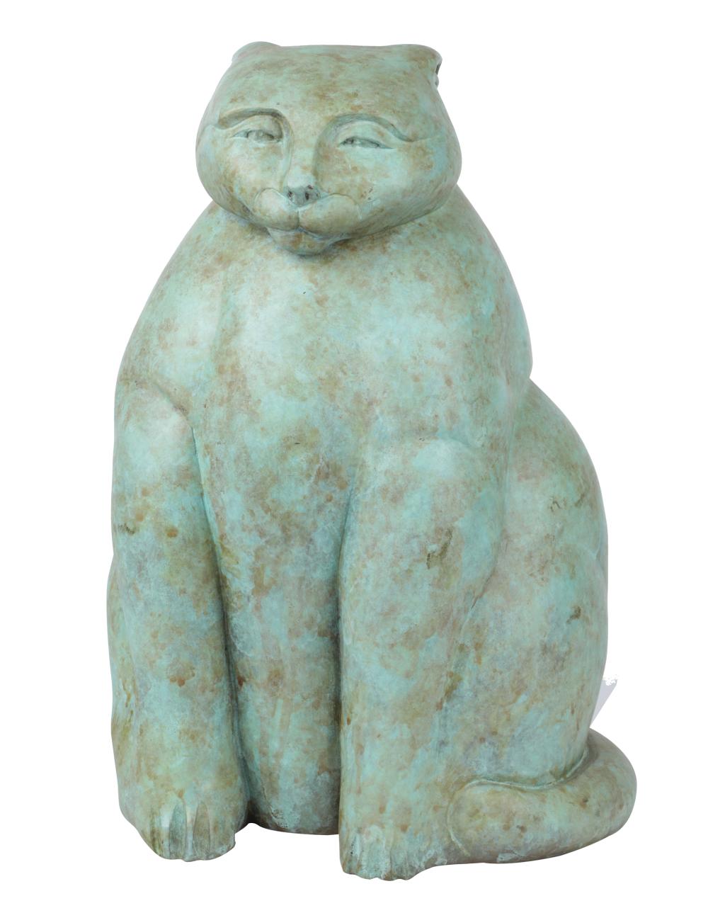 Appraisal: BARBARA BERETICH - CAT patinated bronze signed and dated inches