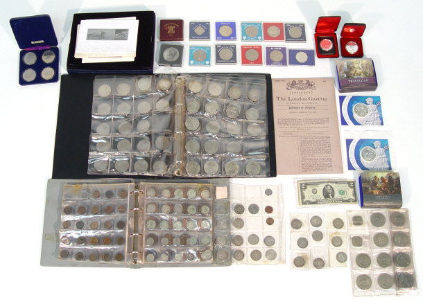 Appraisal: Collection of mixed coinage and banknotes including many proof sets