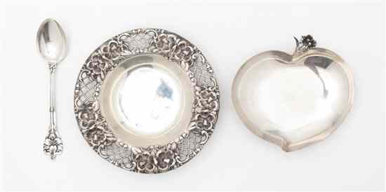 Appraisal: An American Sterling Silver Bowl Whiting together with an associated