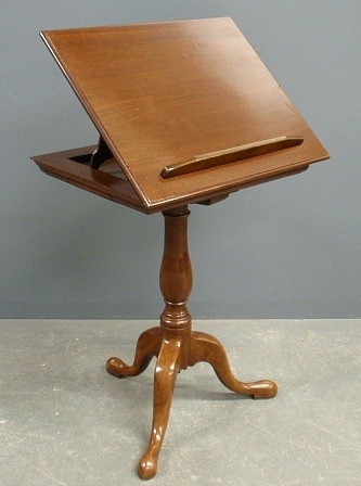 Appraisal: - Pennsylvania Queen Anne walnut music stand c h when