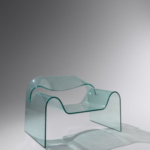 Appraisal: Cini Boeri - Ghost Lounge Chair c Fiam Italy molded