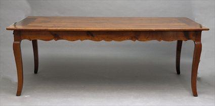 Appraisal: Louis XV Cherry Dining Table with Additional Retro-fitted Top