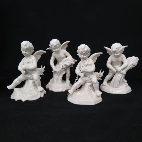 Appraisal: Set of Dresden Porcelain Figurines white overglaze excellent