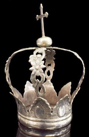 Appraisal: Spanish Colonial silver content unknown saint's crown to be mounted