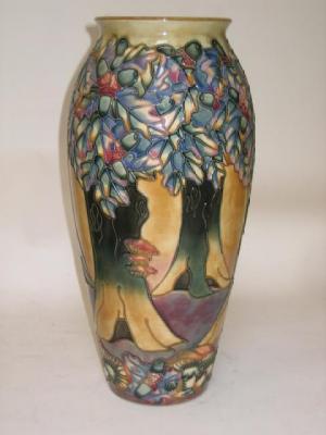 Appraisal: A MOORCROFT POTTERY VASE date mark for of tall ovoid