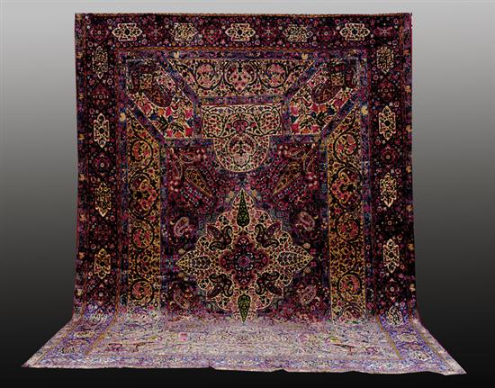 Appraisal: Antique Persian Lavar carpet circa ' x '