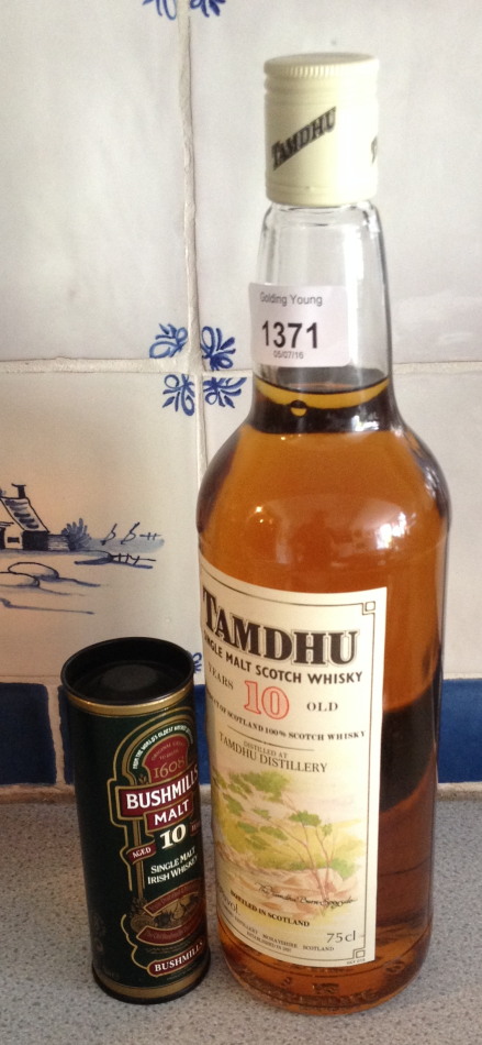 Appraisal: Tamdhu single malt whisky cl and Bushmills ml