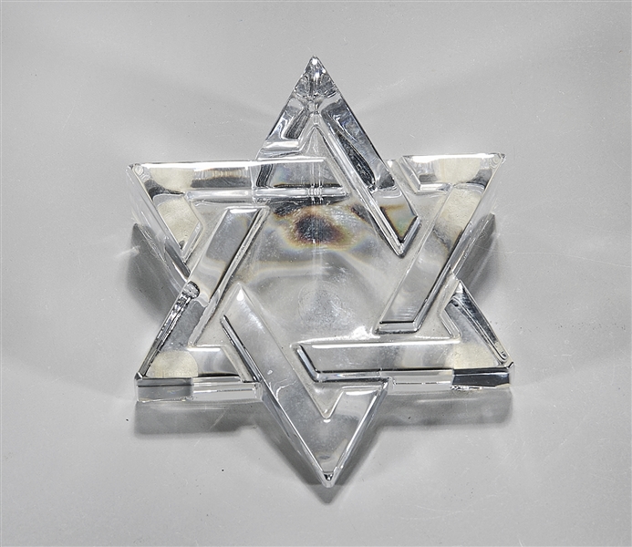 Appraisal: Baccarat Star of David paperweight x x