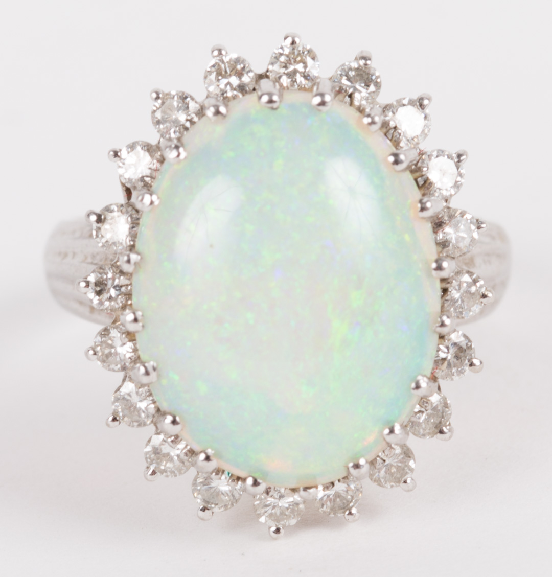 Appraisal: An Opal Diamond Ring k size