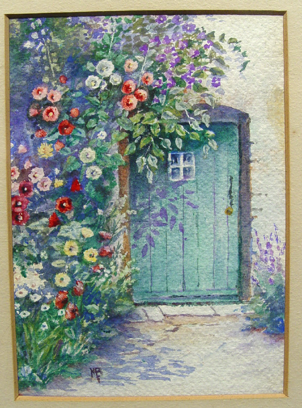 Appraisal: N B L L - Two watercolours of cottage gardens