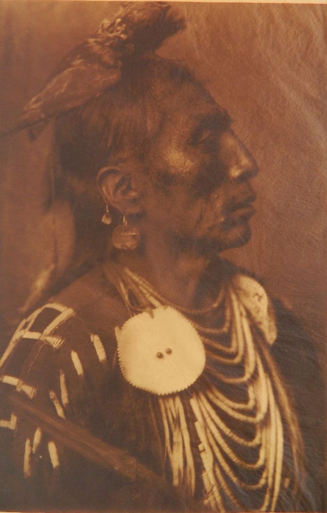 Appraisal: Edward Curtis photogravure Edward Curtis American - - ''Medicine Crow