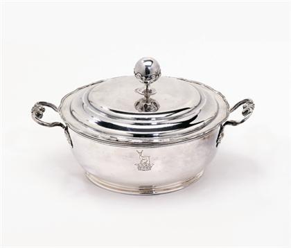 Appraisal: George II style britannia standard silver covered tureen probably late