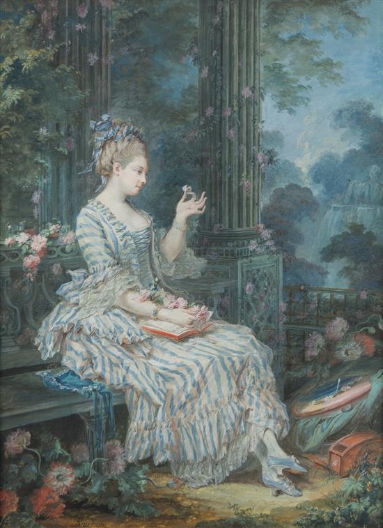 Appraisal: Sale Lot Pierre Antoine Baudouin French - Jeune femme assise