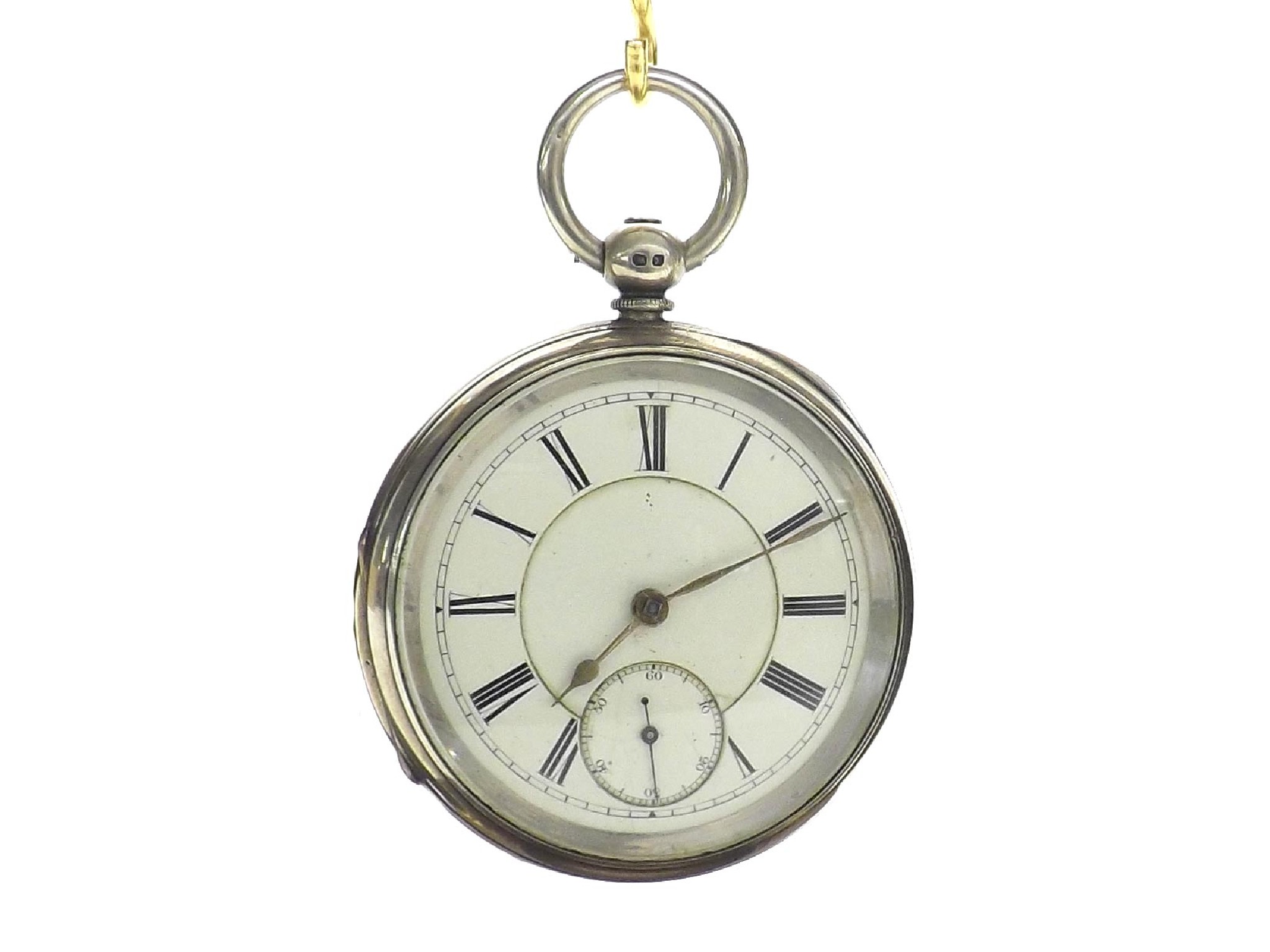 Appraisal: English silver lever pocket watch Chester the movement signed H