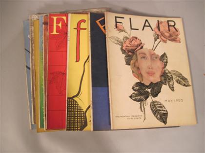 Appraisal: vols Periodical Literature Flair The Month Magazine New York March-August