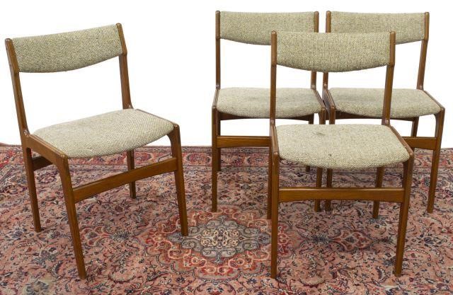 Appraisal: lot of Danish mid-century modern dining chairs c s teak