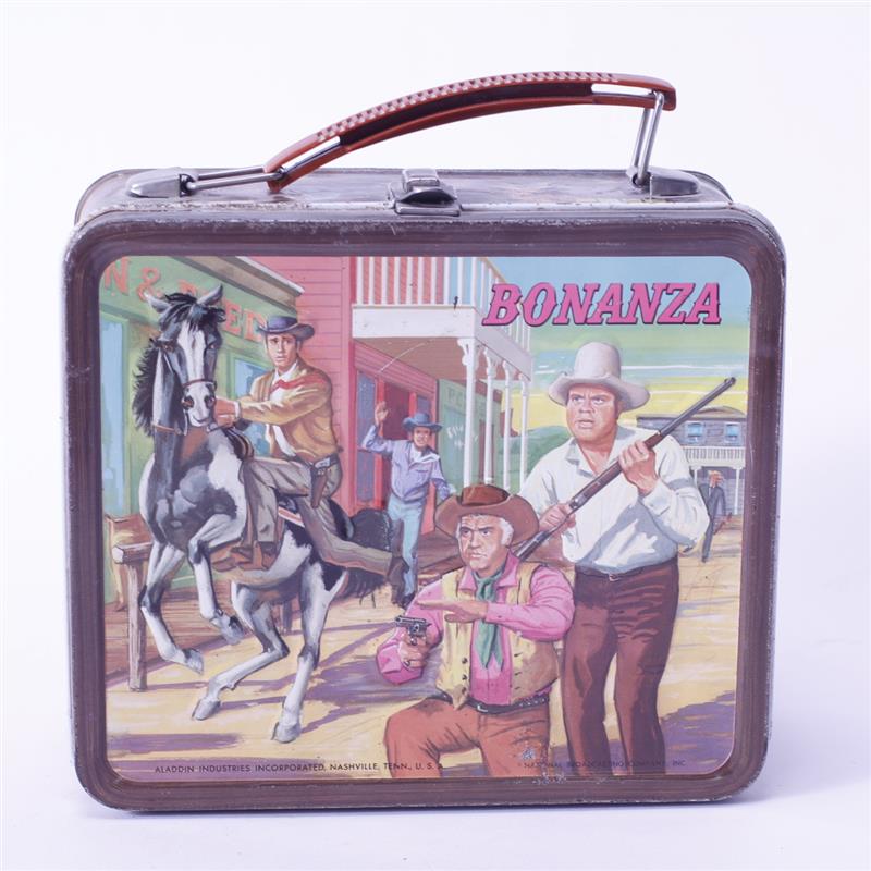 Appraisal: Aladdin Industries Bonanza TV Cowboys Tin Vintage Lunch Box and