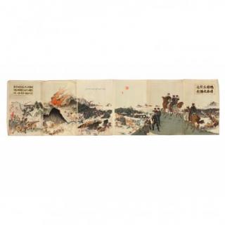 Appraisal: Six Panel Russo dated Meiji May title Japanese Army Capturing