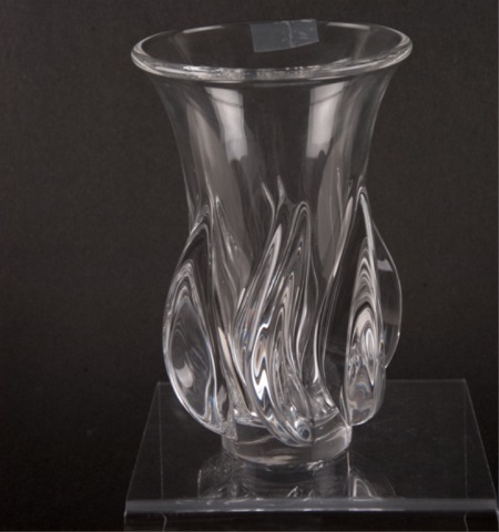 Appraisal: Cristalleries de Vannes-le-Chatel Crystal Vase H x Diameter