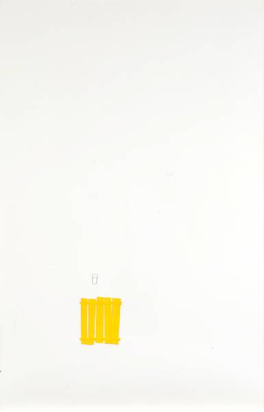 Appraisal: Michael Jenkins American born Lemonade Stand Flashe and paper collage