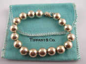 Appraisal: A silver bead bracelet by Tiffany Co in original pouch