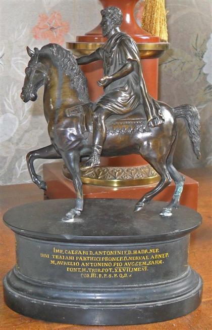 Appraisal: Italian bronze equestrian figure of Marcus Aurelius after the Antique