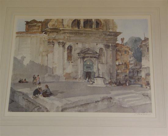 Appraisal: After Sir William Russell Flint - 'Campo San Trovaso' reproduction